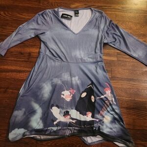 Disney Peter Pan Scene Dress Juniors size XL NWT